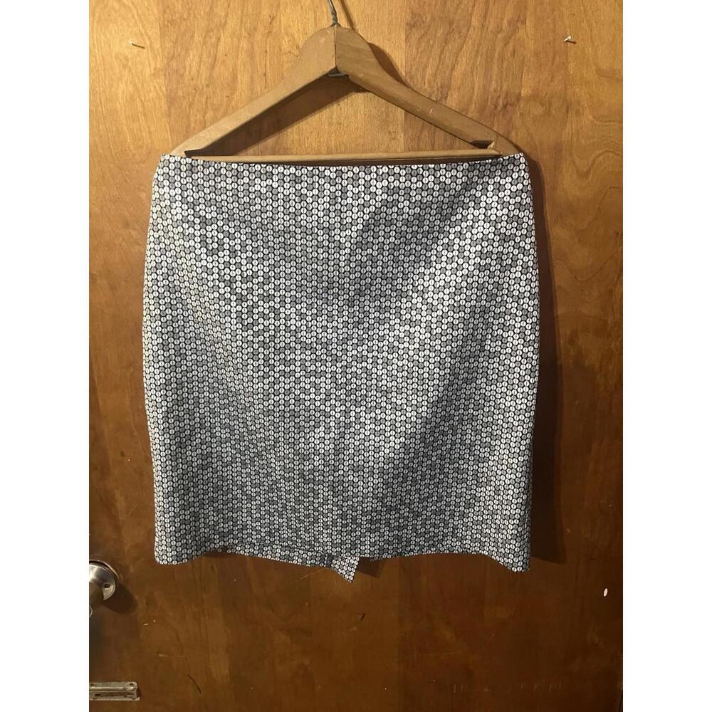 sunny leigh skirt Size 14 Silver Metallic